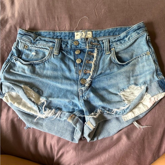 Free People Jean Shorts - Picture 2 of 4